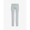 Paige Mens Stafford Tapered-leg Stretch-woven Trousers Moon Shadow In Moon Shadow