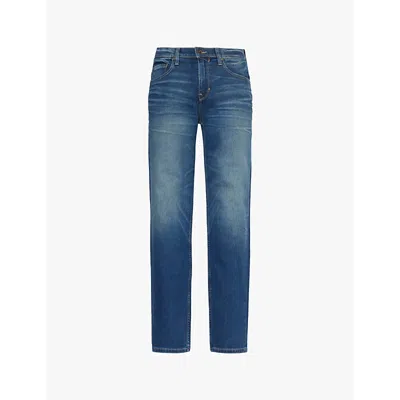 Paige Mens Durham Wilcox  Faded-wash Tapered-leg Relaxed-fit Stretch-denim Jeans