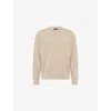 Paige Mens Caribou Wildomar Long-sleeve Knitted Jumper In Neutral