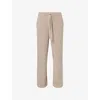 Paige Mens Mojave Sand Willits Waffle Cotton-wool Blend Trousers Xl In Neutral