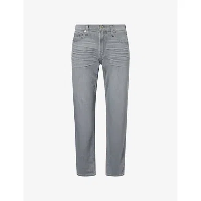 Paige Mens Patterson Federal Slim-straight Stretch Denim Jeans In Multi
