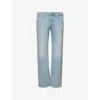 Paige Heritage Doheny Relaxed Straight Jeans In Blue