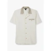 Paige Mens Roan Shirt In Luminite/white Dunes In White