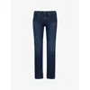 Paige Mens Russ Federal Straight-leg Slim-fit Stretch-denim Jeans In Blue