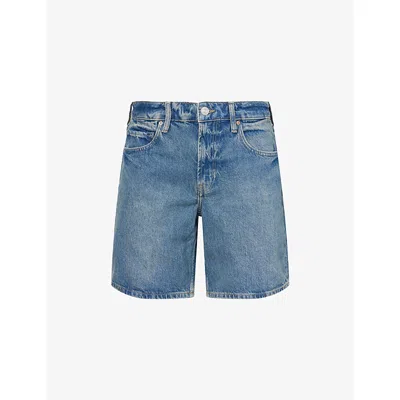 Paige Mens Scooter Darnell Denim Shorts In Blue