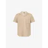 Paige Mens  Agoura Waffle-pattern Cotton-jersey Shirt