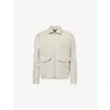 Paige Mens  Jerico Melange Stretch-cotton And Linen Woven Blend Jacket