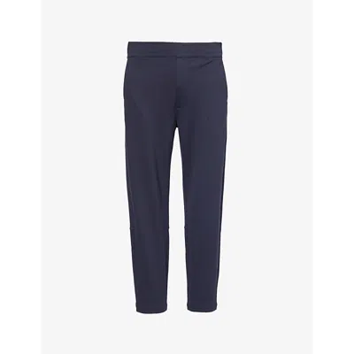 Paige Mens  Tuller Relaxed-fit Tapered Stretch-jersey Trousers In Deep Anchor