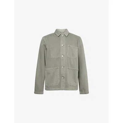 Paige Mens Sidham Cotton Chore Jacket Vintage Bonsai In Gray
