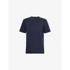 Paige Mens Ramirez Crewneck Cotton T-shirt Vintage Deep Anchor In Blue