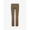 Paige Mens Vintage Desert Taupe Lennox Slim-fit Stretch-woven Jeans In Green