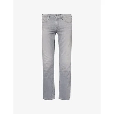 Paige Mens Wainwright Federal Slim Straight-leg Denim Jeans In Gray