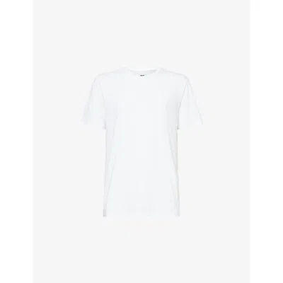 Paige Mens  Sorden Crew-neck Cotton T-shirt In White
