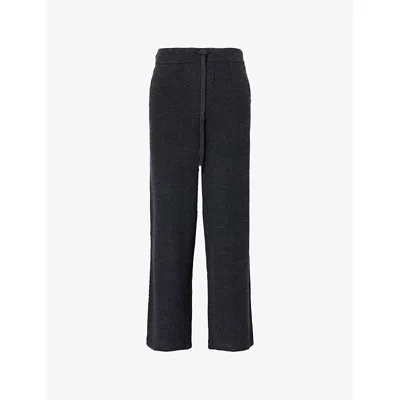 Paige Mens Thunder Willits Waffle Cotton-wool Blend Trousers In Blue