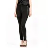 Paige Merci Stretch Faux Leather Tuxedo Stripe Slim Pants In Black