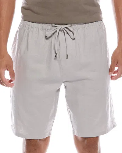 Paige Micah Linen-blend Short In White