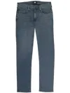 Paige Mid-rise Straight-leg Jeans In Blue