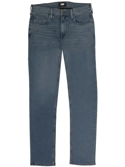 Paige Mid-rise Straight-leg Jeans In Blue