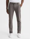 Paige Mid Rise Trousers In Gray