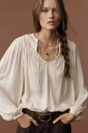 Paige Milani Raglan-sleeve Blouse In White
