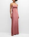 Paige Womens Desert Dusk Miren Square-neck Satin Maxi Dress In Desert Dusk