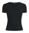 Paige Modal Rib Nanette T-shirt In Black