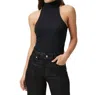 Paige Brin Turtleneck Sweater Tank Top In Black