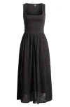 PAIGE PAIGE MOREL EYELET SLEEVELESS MAXI SUNDRESS