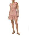 Paige Floral Muriel Mini Dress In Blue Bell Multi Rose