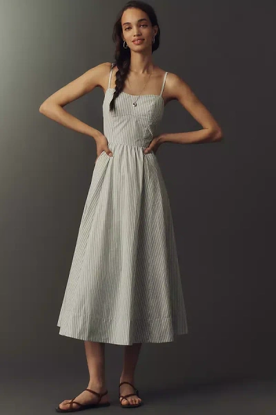 Paige Natalee Midi Dress In Gray