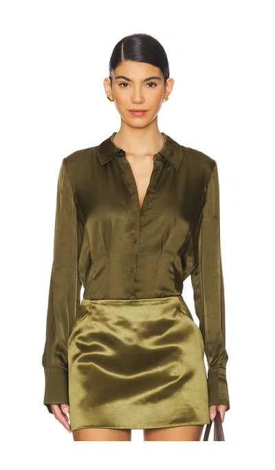 Paige Nelly Shirt In Spanish Moss