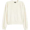 Paige Nimona Lace Trim Sweatshirt In Gold