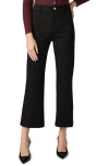 Paige Nixie Ankle Flare Ponte Pants In Black