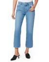 PAIGE PAIGE NOELLA COVERED BUTTON FLY STRAIGHT JEAN
