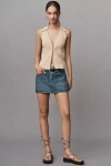 Paige Noellia Silk Blend V-neck Polo Sweater Tank Top In Neutral