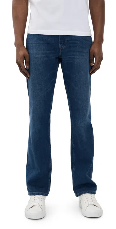 Paige Normandie Heritage Straight Jeans Montfort In Blue