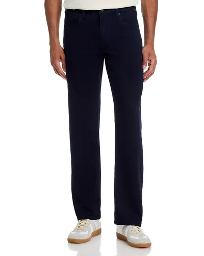 Paige Normandie Straight Fit Jeans In Inkwell In Black