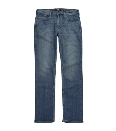 Paige Normandie Straight Jeans In Brown