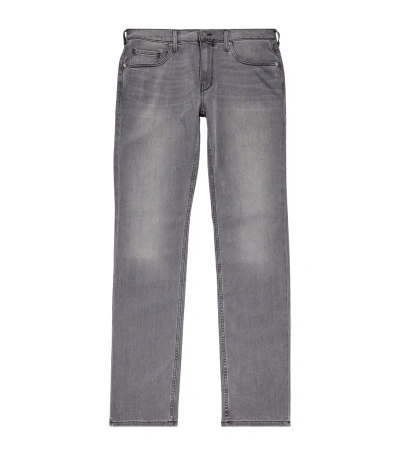 Paige Normandie Straight Jeans In Grey