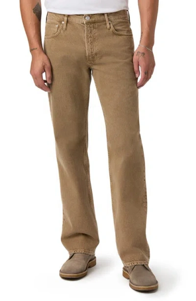 Paige Normandie Straight Leg Jeans In Brown