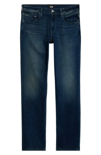 Paige Normandie Straight Leg Jeans In Burgundy