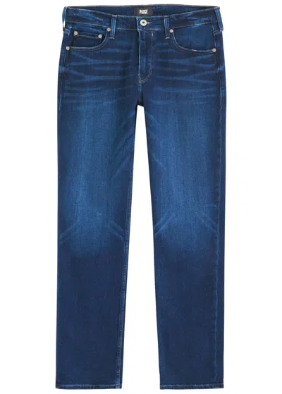 Paige Normandie Straight-leg Jeans In Indigo