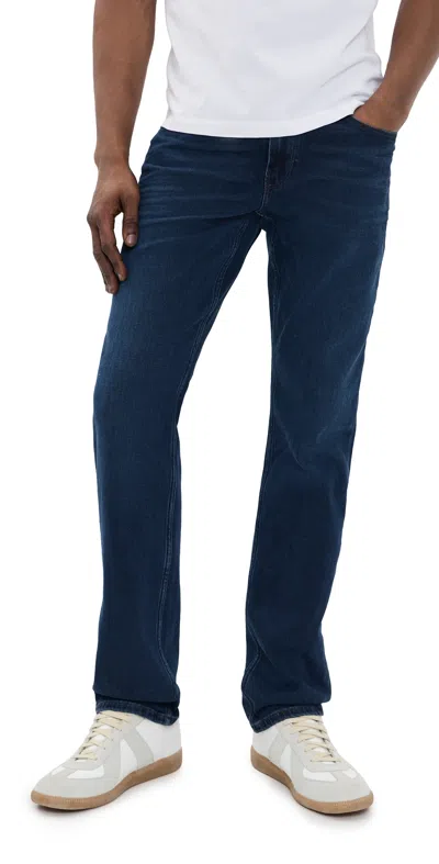 Paige Normandie Transcend Vintage Straight Jeans Jenkins In Black