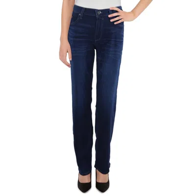 Paige Normandie Womens Stretch Denim Straight Leg Jeans