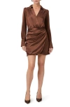 PAIGE PAIGE NYLA LONG SLEEVE SILK DRESS