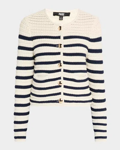 PAIGE OBERON STRIPE CARDIGAN