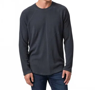 Paige Odin Baseball Tee In Weathered Blue Multi In Gray