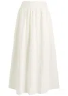 Paige Womens White Ojai Embroidered Cotton-poplin Midi Skirt