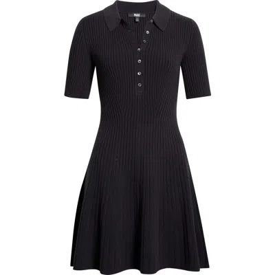Paige Olie Rib Dress In Black