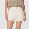 Paige Olivia Cargo Denim Shorts In Multi